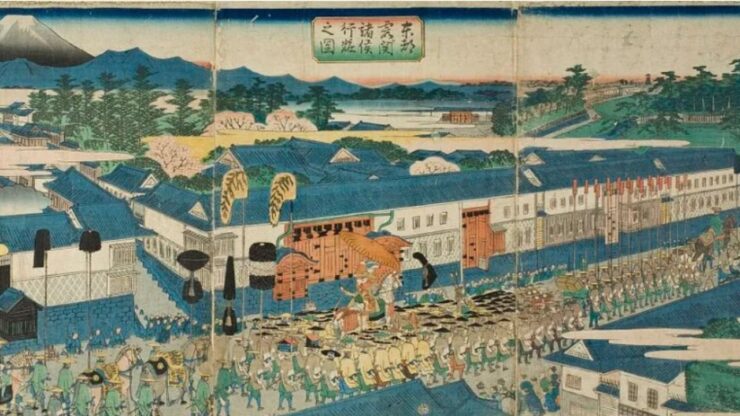 Daimyo che sfilano