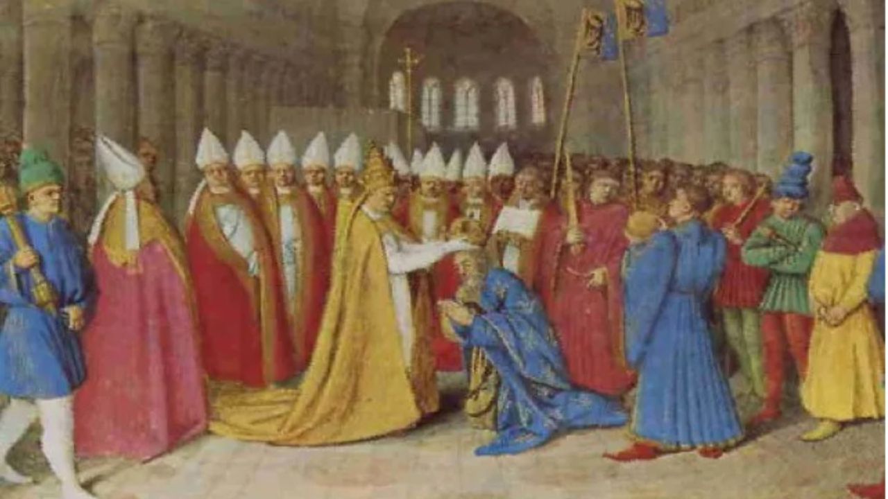 Incoronazione di Carlo Magno al cospetto del Papa