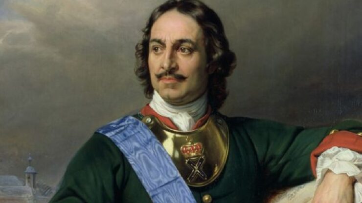 lo zar pietro il grande odia la barba