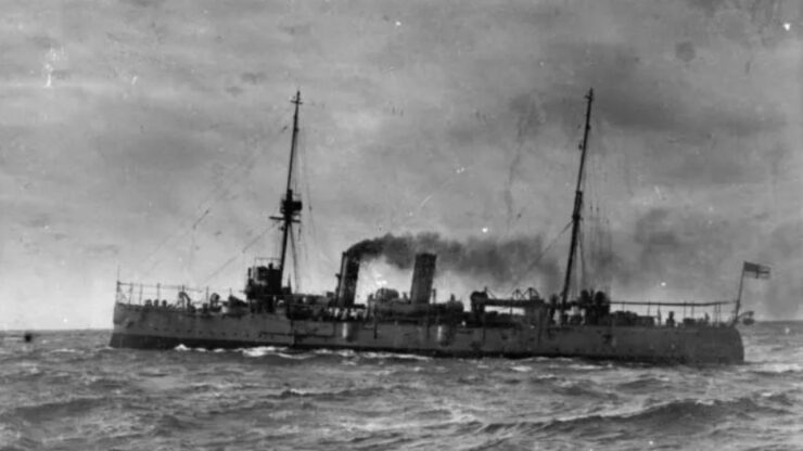Nave da guerra britannica, fotografia