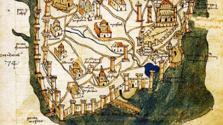 Costantinopoli mappa città