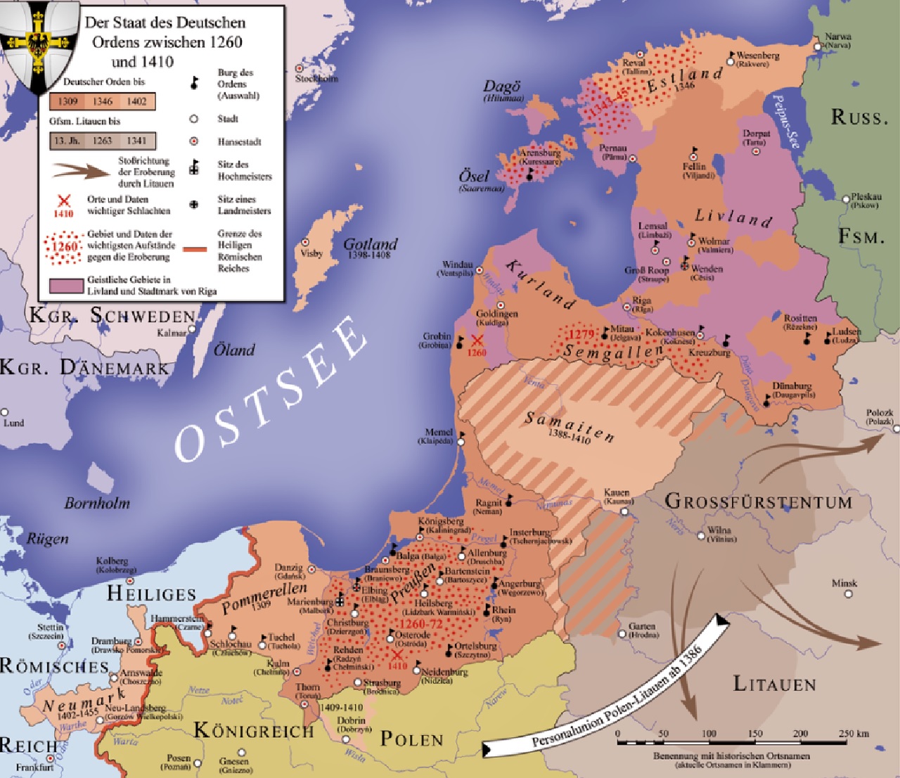 Ordine Teutonico espansione territoriale
