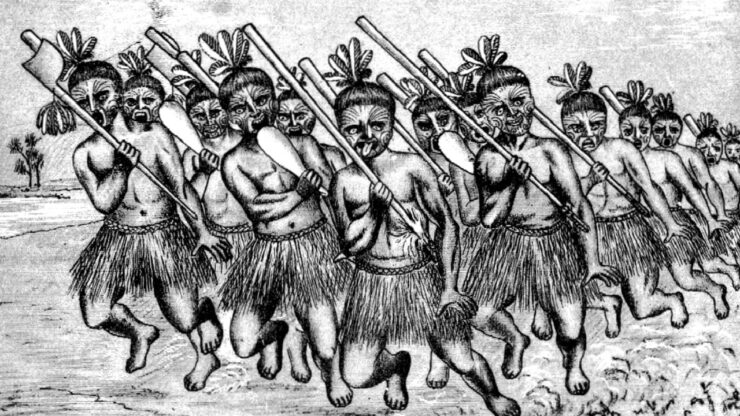 Haka danza anima Maori