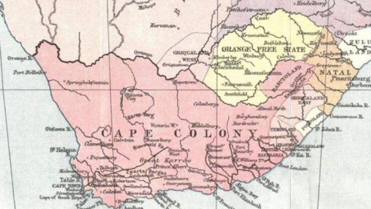 sudafrica mappa coloniale