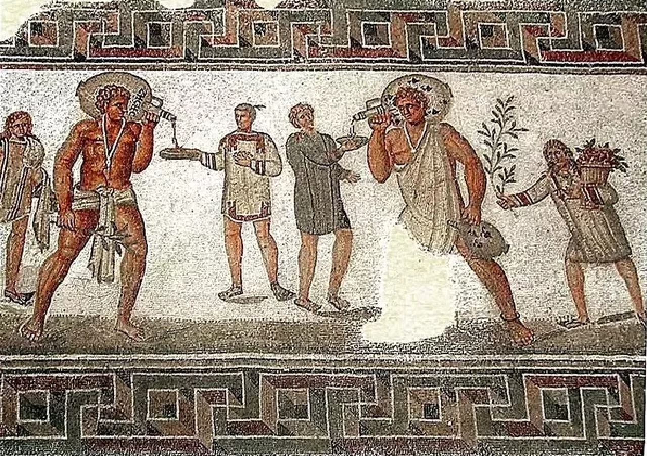 Iloti mosaico in Grecia