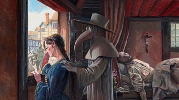peste quadro antico