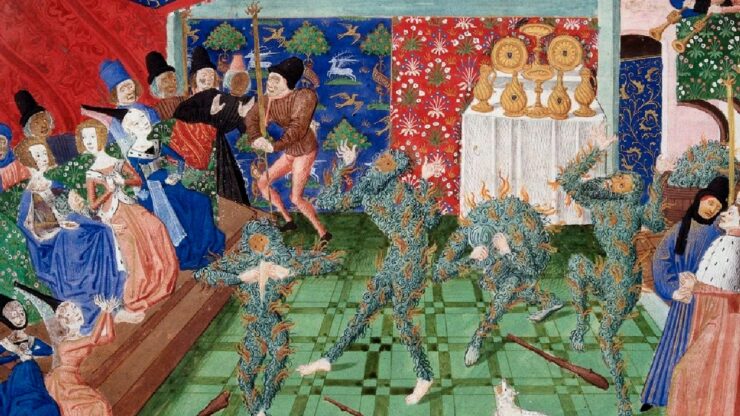 Ballo degli Ardenti re di Francia prese fuco durante festa