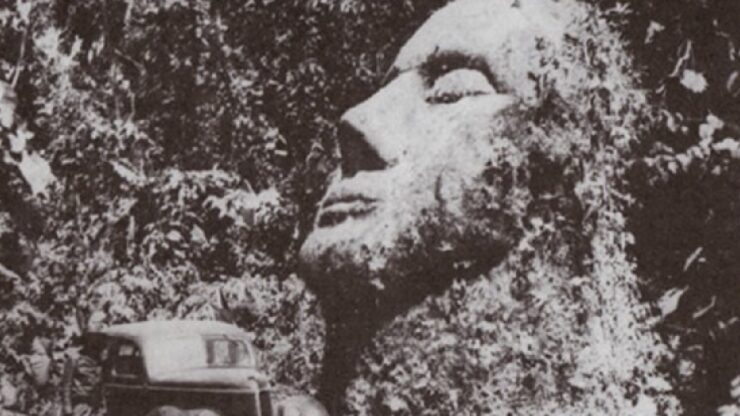 l'enigma della testa di pietra del Guatemala manufatto scomparso
