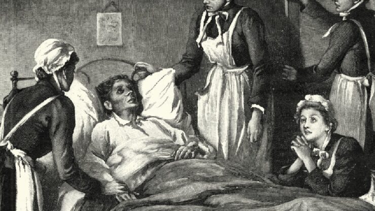 vampiri negli Stati Uniti dell'800 con tubercolosi