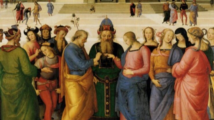 dipinto sposalizio della Vergine Perugino