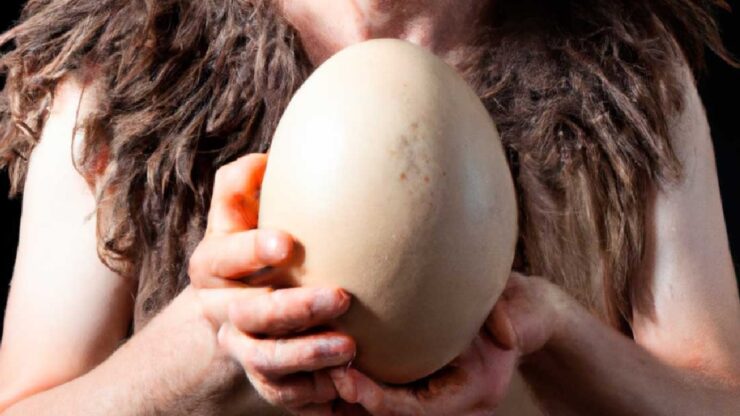 uova di struzzo di circa 7.000 anni scoperte Israele