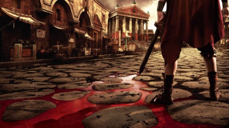 immagine anfiteatro romano rosso sangue