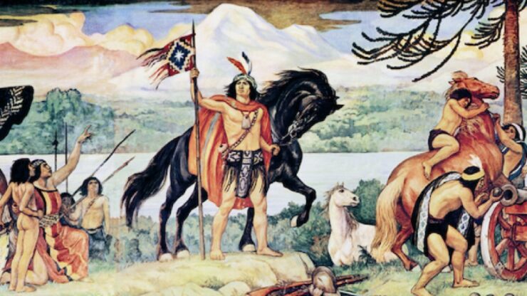 Mapuche foto dipinto