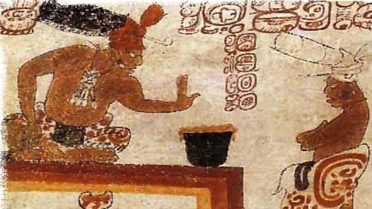 cioccolato dipinto Azteco