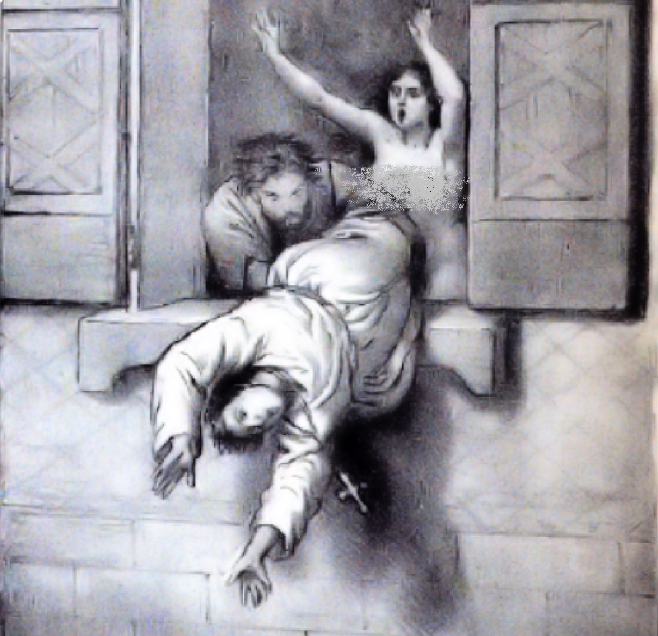 Giovanni XII raffigurazione di una delle sue scappate notturne