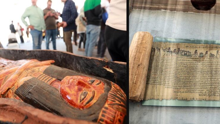 Minya papiro 17 metri pregiata bara plurimillenaria eccezionale scoperta Egitto