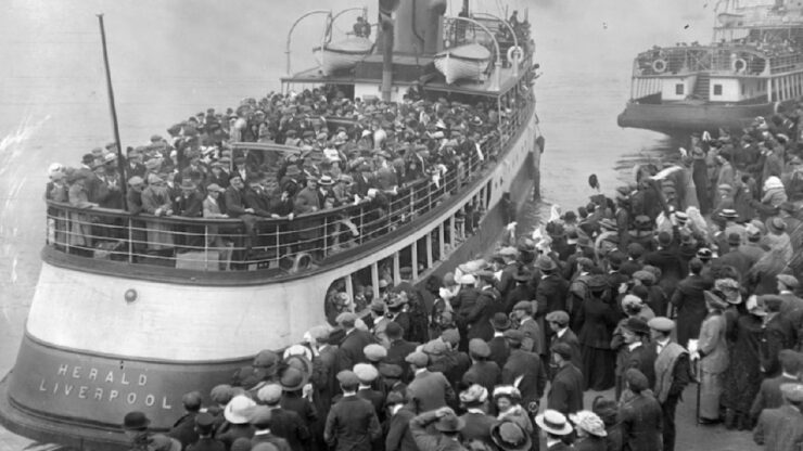 emigranti immagine partenza