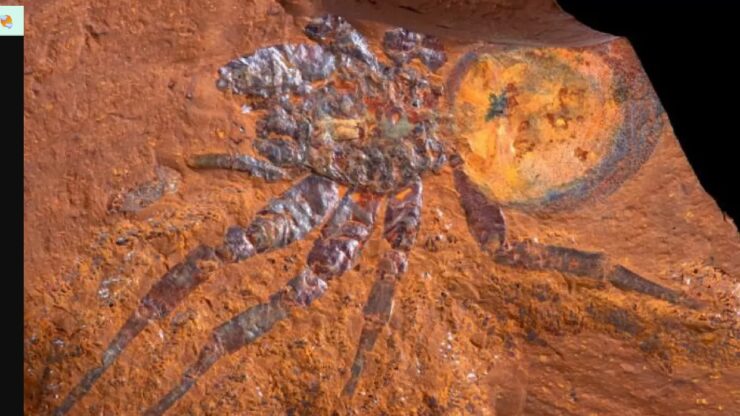 fossile ragno ritrovamento