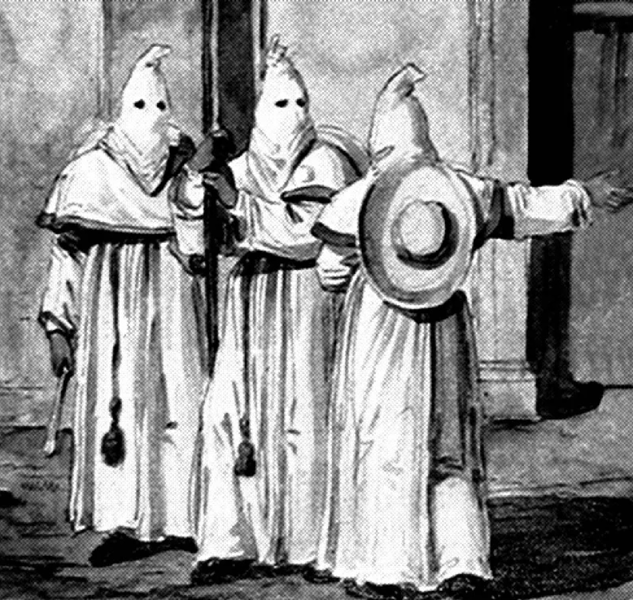 Beati Paoli rappresentazione vendicatori vestiti di bianco
