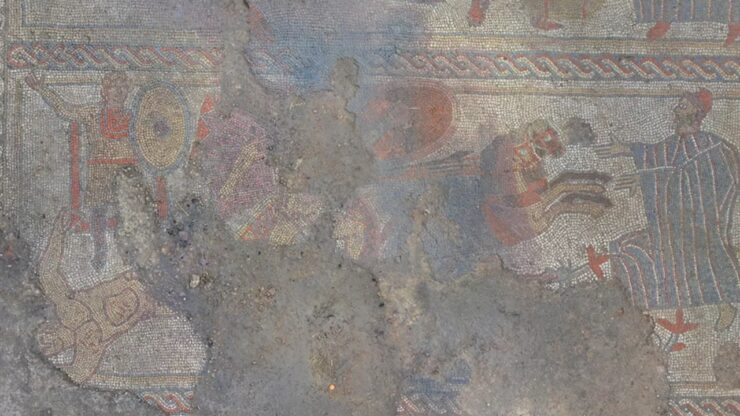 primo mosaico romano foto