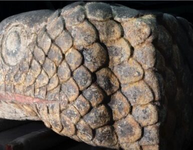 Terremoto a Città del messico porta alla luce una test di serpente azteca di circa 500 anni