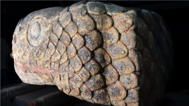 Terremoto a Città del messico porta alla luce una test di serpente azteca di circa 500 anni