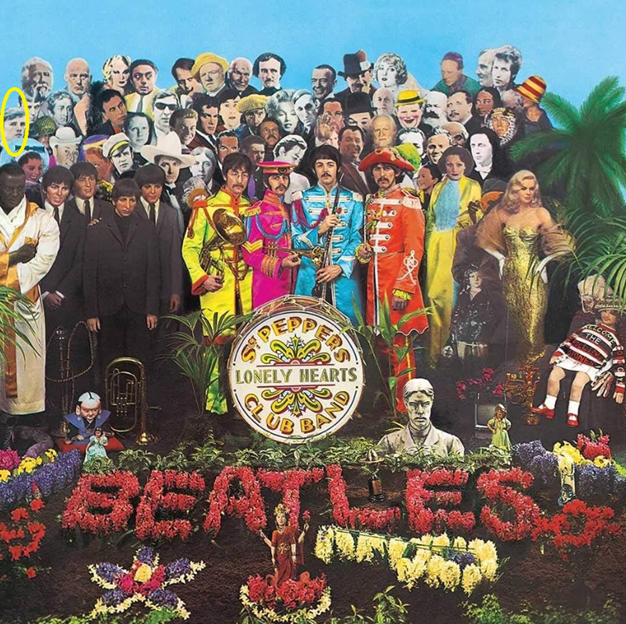 Stuart Sutcliffe inserito copertina Sgt. Pepper's Lonely Hearts Club Band