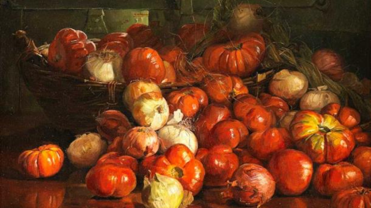 pomodori dipinto immagine