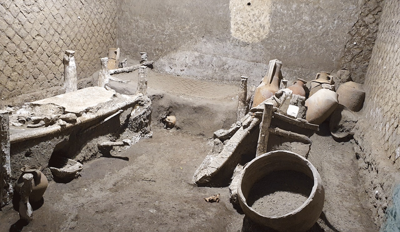 schiavi di Pompei stanza scoperta scavi villa Civita Giuliana