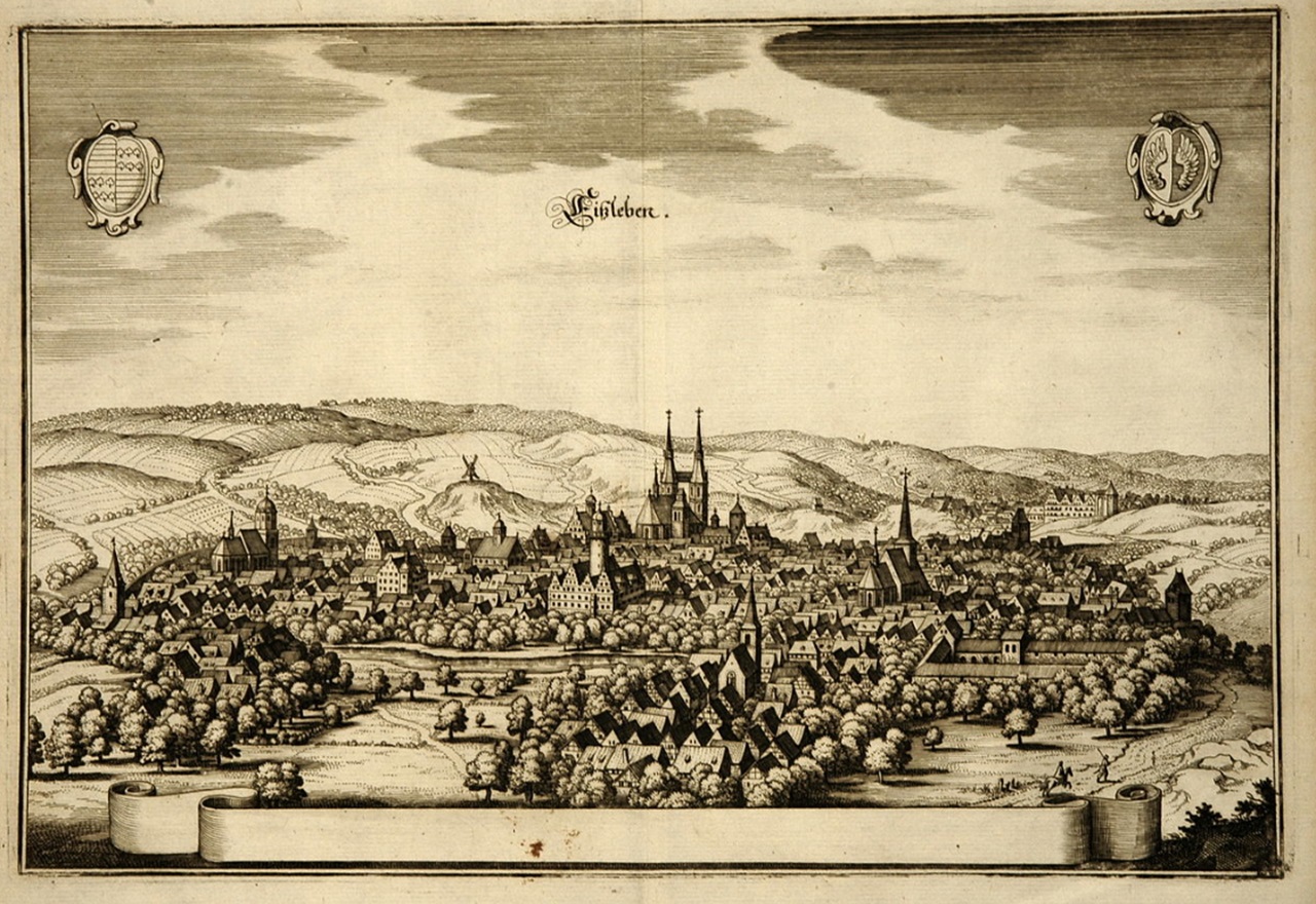 dama senza volto di Eisleben rappresentazione città nel XVII secolo