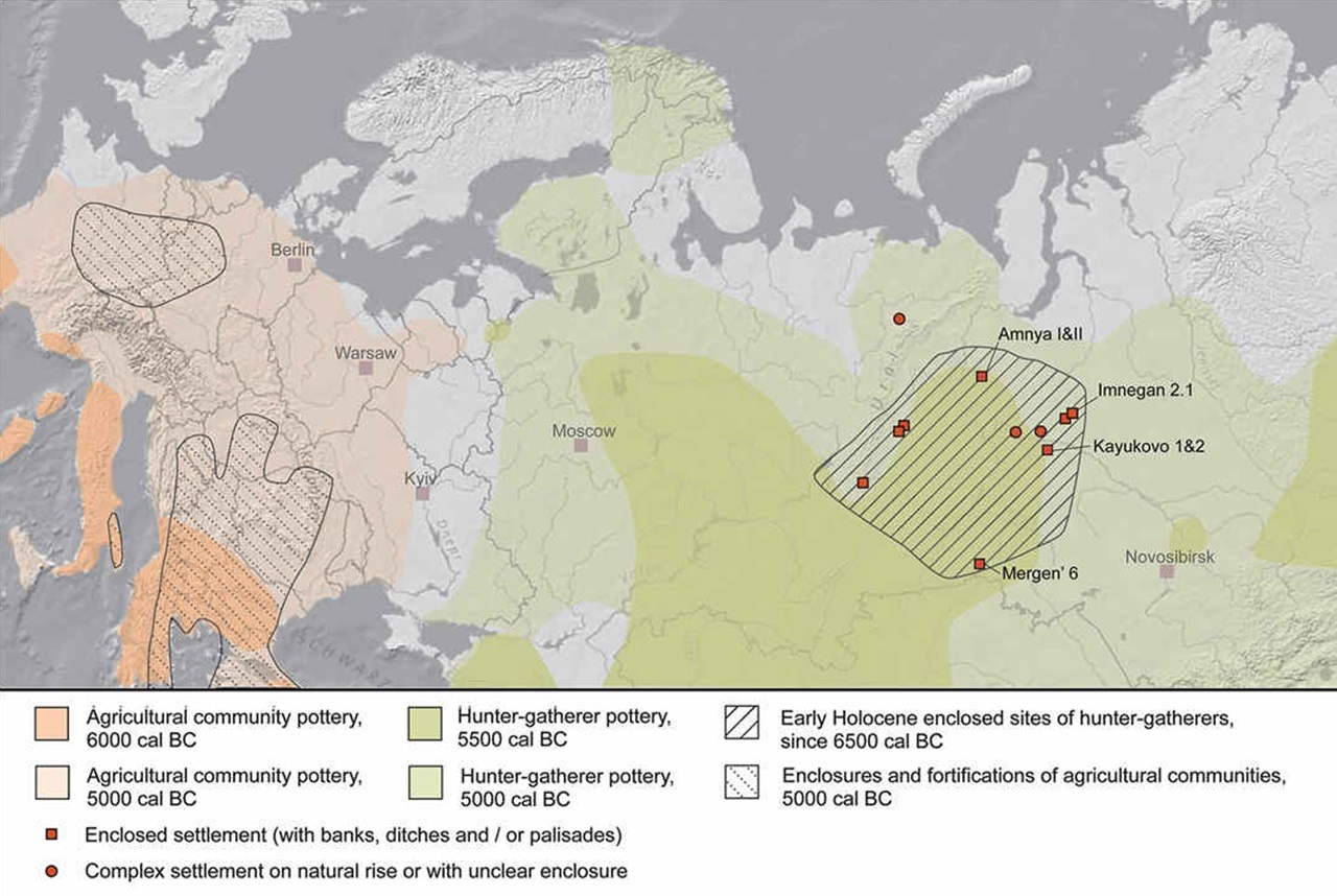 fortezza mappa degli insediamenti in Siberia