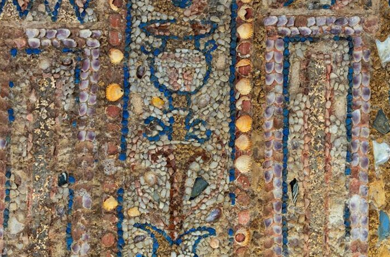 domus romana dettaglio del mosaico