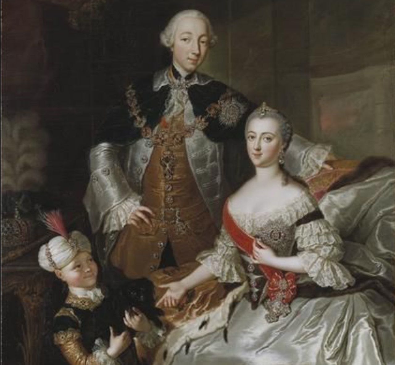 Caterina II la Grande con Pietro III