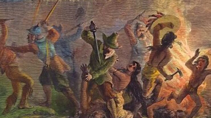 Pequot foto combattimenti