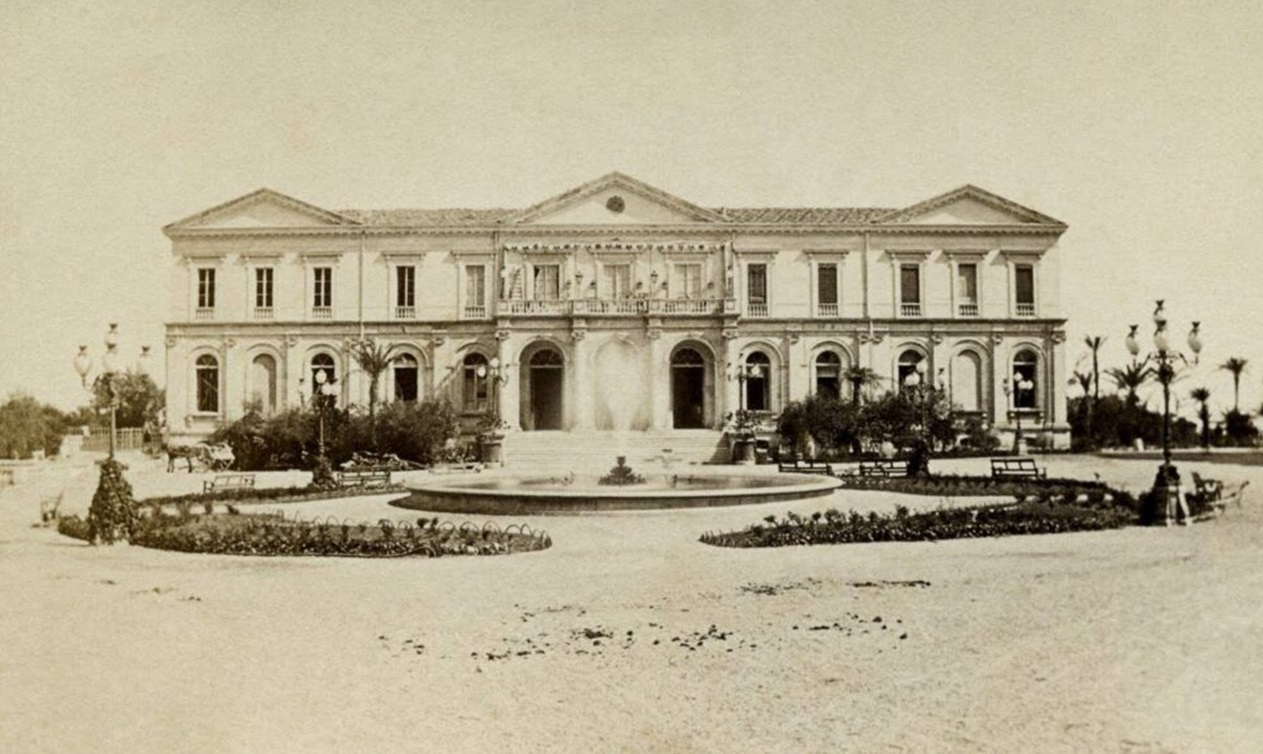 Principato di Monaco veduta casinò anni '60 dell'Ottocento