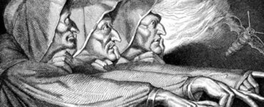 maledizione di Shakespeare disegno streghe di Macbeth