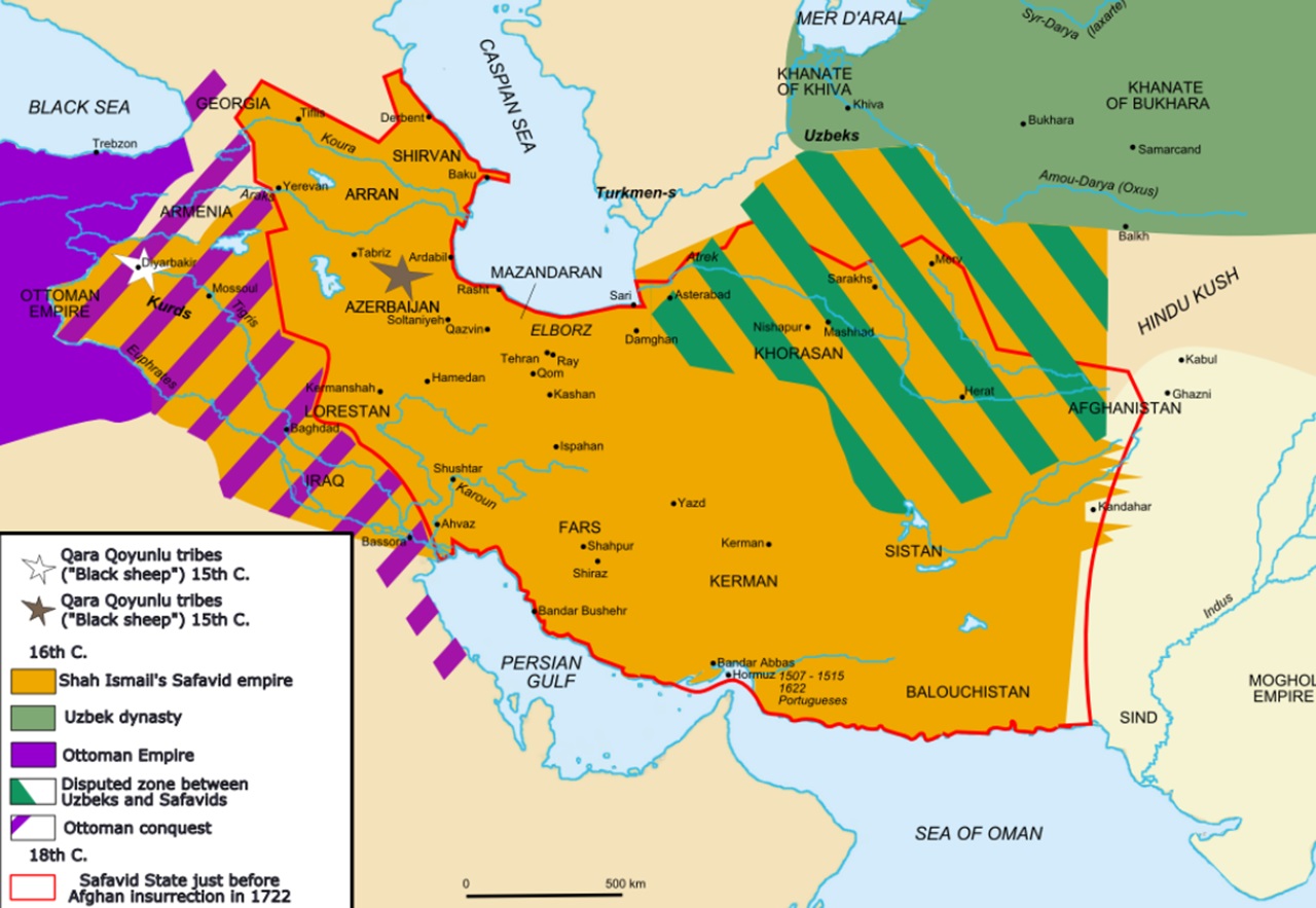Robert Shirley cartina della Persia Safavide
