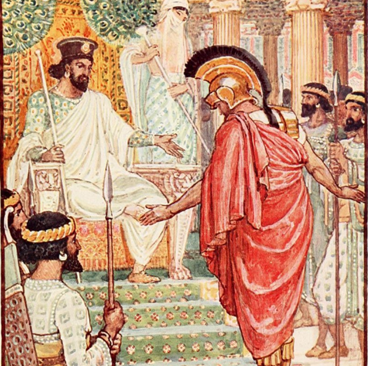 Temistocle al cospetto di Artaserse re di Persia