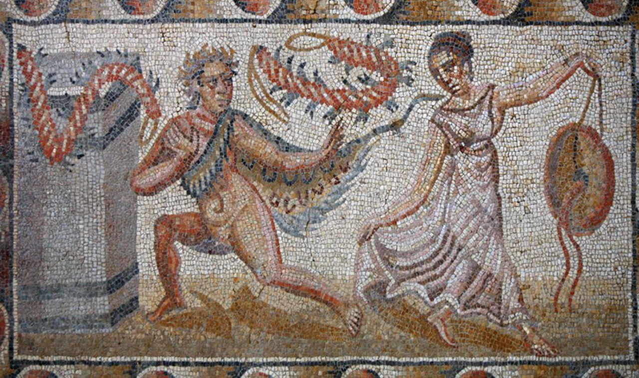 Villa del Tellaro mosaici carattere mitologico