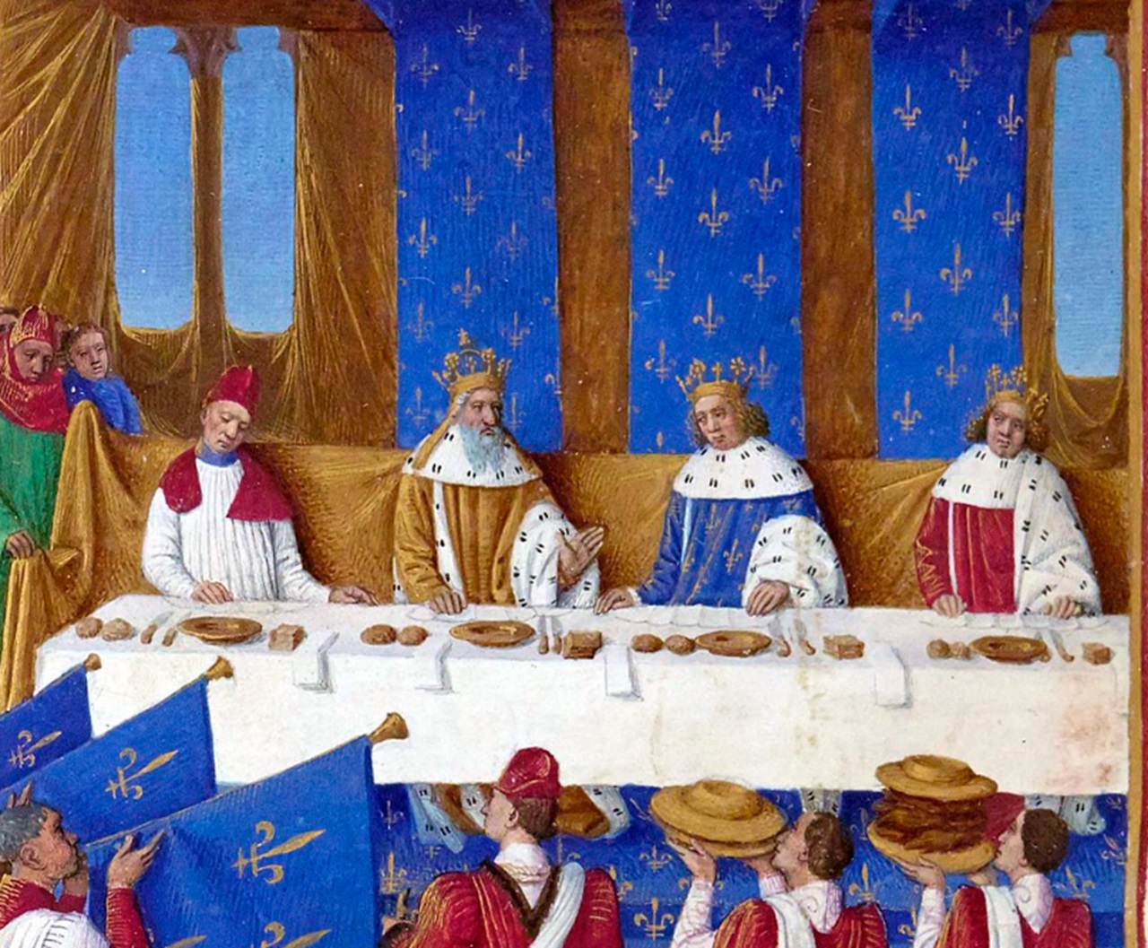 dieta medievale quadro banchetto