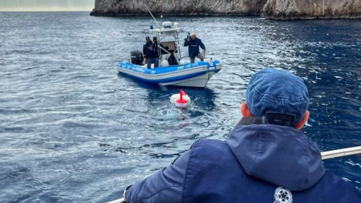 Grotta Azzurra immagini recupero barche