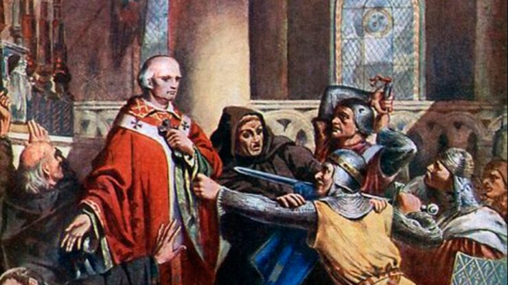 Thomas Becket dipinto omicidio