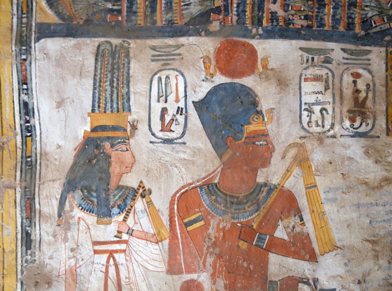 Tiy e suo marito il faraone Amenofi III