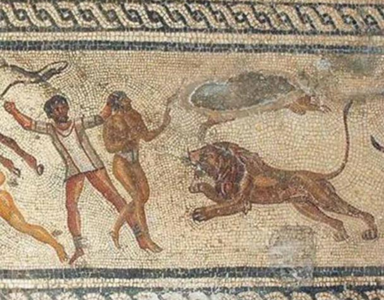 Garamanti mosaico romano con prigionieri di Germa