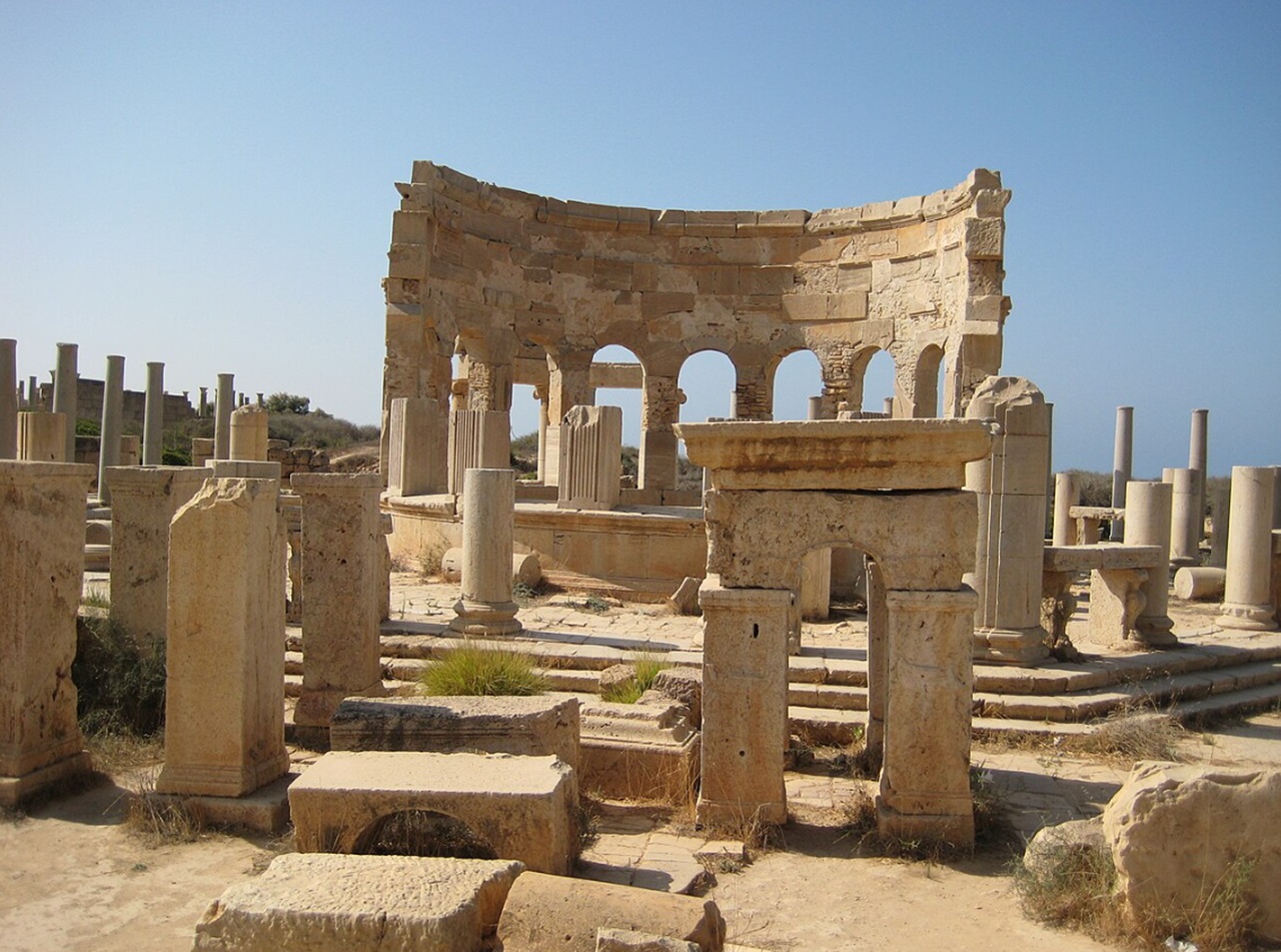 Leptis Magna resti del foro