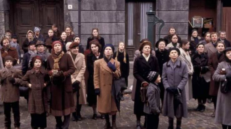 Scena del film di Margarethe von Trotta incentrato sulla Protesta della Rosenstraße