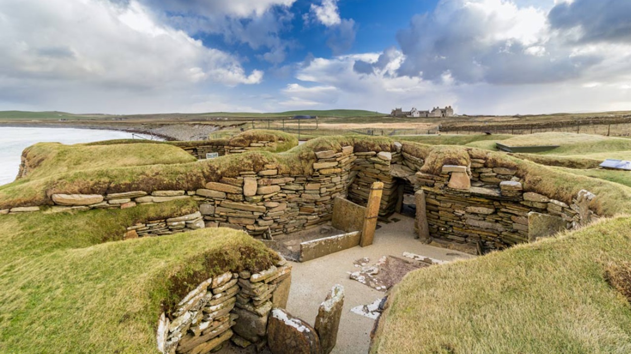 Skara Brae nelle isole Orcadi il più completo e meglio conservato villaggio neolitico d'Europa