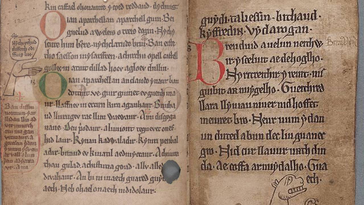 Alcune pagine del "Libro nero" di Carmarthen