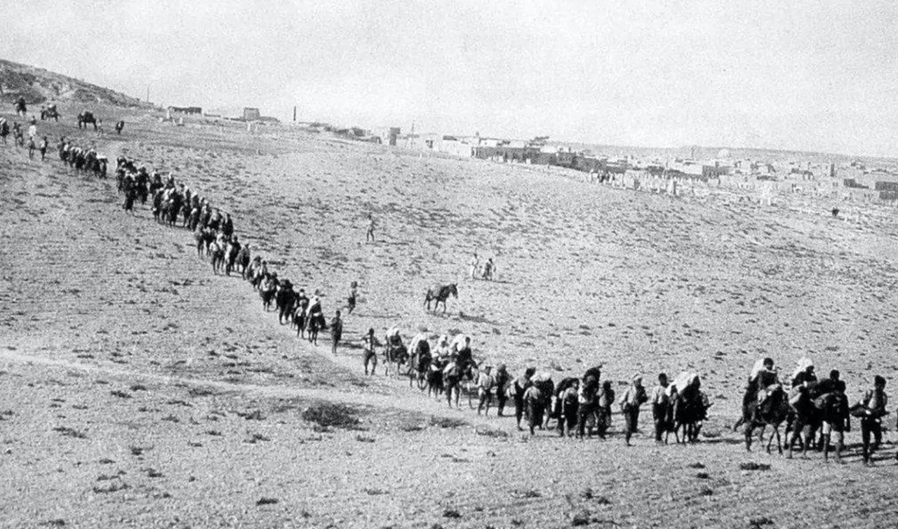 Genocidio dei greci del Ponto marcia nelle steppe