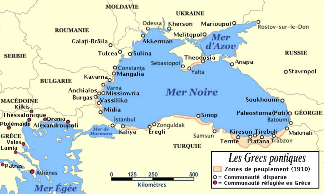 Genocidio dei greci del Ponto cartina